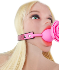 Gag Ball Roze - Seks speeltje - Gagbal roos mond strap masker bdsm fetish