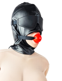 Extreme BDSM sex Masker - Nep Leer - Met Gag blinddoek - SM Erotisch