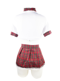 Sexy Meisje -  Sexy Cosplay Rollenspel kleding outfit dames Schoolmeisje - Onesize