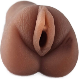 Masturbator voor man - Pocket Vagina Bruin - kunst pocket Pussy -