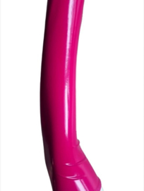 Handschoenen Fel Roze   van Datex (Mix latex en stof ) Sexy kinky fetish accessoire