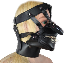 - Extreme BDSM sex Masker - Nep Leer - Met Gag blinddoek - SM Erotisch