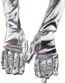 Lange Handschoenen Goud Metallic Shine - Sexy handschoenen dames