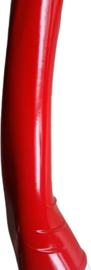 Handschoenen Rood  van Datex (Mix latex en stof ) Sexy kinky fetish accessoire