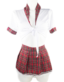 Sexy Meisje -  Sexy Cosplay Rollenspel kleding outfit dames Schoolmeisje - Onesize