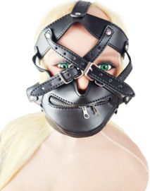 - Extreme BDSM sex Masker - Nep Leer - Met Gag blinddoek - SM Erotisch