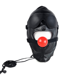 Extreme BDSM sex Masker - Nep Leer - Met Gag blinddoek - SM Erotisch