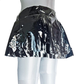 Minirok - XS/S - LATEX en stof Ultra korte rok - - Sexy Erotische dames fetish kleding -