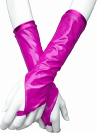 Handschoenen Roze van Datex (Mix latex en stof ) Sexy kinky fetish accessoire