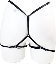 Sexy Erotische bondage Open kruis Lingerie - Onesize - onderbroek onesize Rood