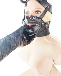 - Extreme BDSM sex Masker - Nep Leer - Met Gag blinddoek - SM Erotisch