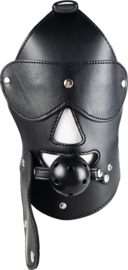 Extreme BDSM Masker - Nep Leer - Met Gag - SM