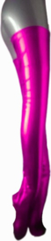 Hoge Kousen - Onesize - Roze Shiny Wetlook - Sexy Kniekousen van Super Glans Dames sokken