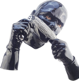 100% Latex Masker Volledig - Anoniem Man Erotiek - Extreme BDSM Rollenspel kleding