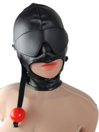 Extreme BDSM sex Masker - Nep Leer - Met Gag blinddoek - SM Erotisch