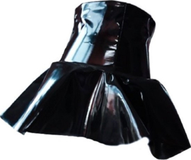 Datex mini Rok - Maat XS T/M XXL  zwart Rollenspel sm dames sexy Glans kleding mix van Latex en stof | Datex