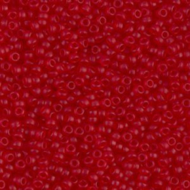 Miyuki rocailles 11/0 0141F  Transparent  Red Ruby Matte (10gram)