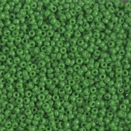 Miyuki rocailles 11/0 0411 Jade Green Opaque (10 gram)