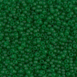 Miyuki rocailles 11-0146F Matte Transparent Green (10 gram)