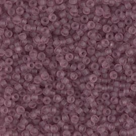 Miyuki rocailles 11-0142F Matte Transparent Smoky Amethyst (10 gram)