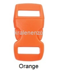 Paracord armbandclip 3/8 (10 mm) Orange 5 stuks