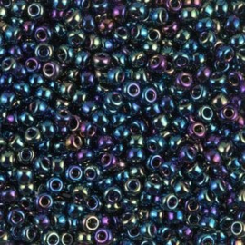 Miyuki rocailles 8-0455 Metallic Variegated Blue Iris (10 gram)