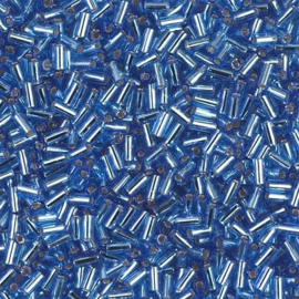 Miyuki Bugles #1 - 3 x 1,5 mm BGL1- 0019 Sapphire Silver Lined ( 5 gram )