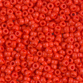 Miyuki rocailles 8-0407 Vermillion Red Opaque (10 gram)