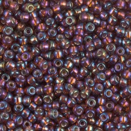 Miyuki rocailles 8-1005 Silverlined Dark Topaz AB (10 gram)