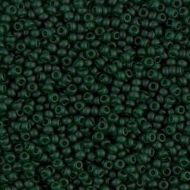 Miyuki rocailles 11-0156F Transparent Emerald Matte (10 gram)