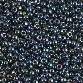 Miyuki rocailles 8-0456 Gunmetal Iris Metallic (50 gram)