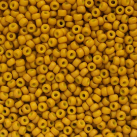Miyuki rocailles 11-2312 Matte Mustard Opaque (10 gram)