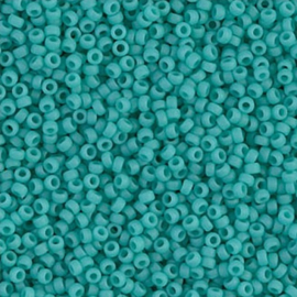 Miyuki rocailles 11-0412F Turquoise  Green Opaque Matte (10 gram)