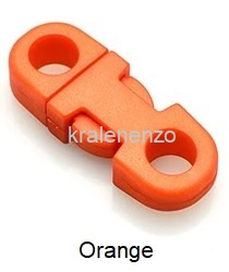 Paracord mini armbandclip Orange 5 stuks