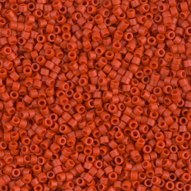 Miyuki delica 11/0 DB0795 Opaque Dyed Matte Vermilion Red ( 5 gram)