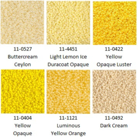 Miyuki assortiment MR11/0 Yellow