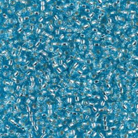 Miyuki rocailles 11/0 0018 Aqua Silver Lined (10 gram)