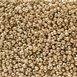 Miyuki rocailles 11-5104  Soft Champagne Duracoat Galvanized (10gram)