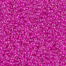 Miyuki rocailles 11/0 0209 Crystal Fuchsia Lined (10 gram)