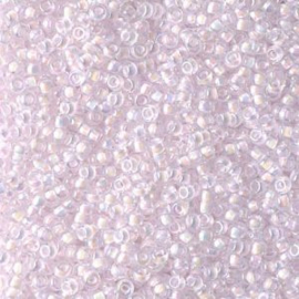 Miyuki rocailles 11/0 0272 Pink Lined Crystal AB ( 10 gram)