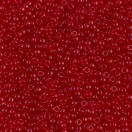 Miyuki rocailles 11/0 0141  Transparent  Red Ruby (10 gram)