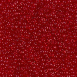 Miyuki rocailles 11/0 0141  Transparent  Red Ruby (50 gram)