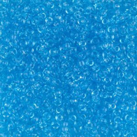 Miyuki rocailles 11/0 0148  Transparent  Blue / Aqua (10 gram)