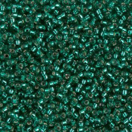 Miyuki rocailles 11/0 0017 Emerald Silver Lined (10 gram)