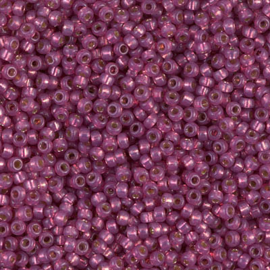 Miyuki rocailles 11-4247 Peony Pink  Duracoat Silver Lined (10gram)