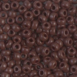 Miyuki rocailles 6/0 0409 Chocolate Opaque (10 gram)