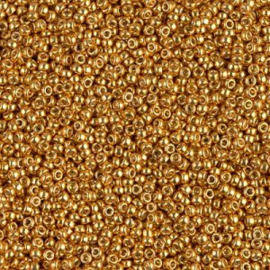 Miyuki rocailles 15 - 4203 Duracoat Galvanized Yellow Gold (20 gram)