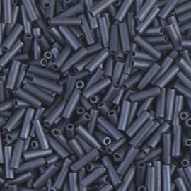 Miyuki Bugles # 2 - 6 x 1,7 mm BGL2-2001 Gunmetal Matted ( 5 gram )