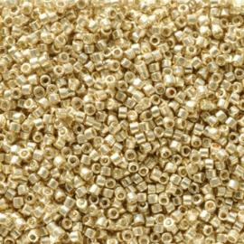 Miyuki delica 11/0 DB-2501 Duracoat Galvanized Pale Gold ( 5 gram)
