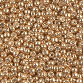 Miyuki rocailles 8-1052 Galvanized Gold (50 gram)